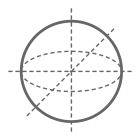 icon depicting the essence of a 2-sphere