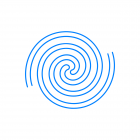 blue spiral